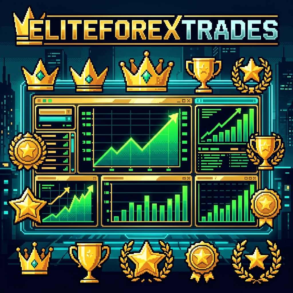 Retro pixel investigation art for ELITEFOREXTRADES.